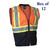 Tricot Traffic Hi Vis Safety Vest with Zipper - Orange, Lime, Blue, Black - S/M-2X/3X  (Box of 12)