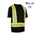 Ultrasoft Hi Vis Crew Neck Short Sleeve Safety T-Shirt with Chest Pocket - Orange, Lime, Black - S-2X  (Box of 14)