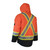 3-in-1 Winter Parka - w/ Removable Liner Jacket - Hi Vis Orange, Lime, Black - S-4XL 