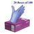 Workman Gloves - 4 mil Nitrile - Blue - S-XL  (Case of 20 x 100/box)