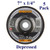 7" x 1/4" x 7/8" Grinding Disc - Aluminum - Depressed (5 Pack)