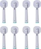 Tongue Cleaner Scraper Replacement Toothbrush Replacement Heads Compatible with Oral B Braun, 8 Pcs Brush Heads Compatible with Oral B Replacement Heads Refill 7000/Pro 1000/9600/500/3000/8000