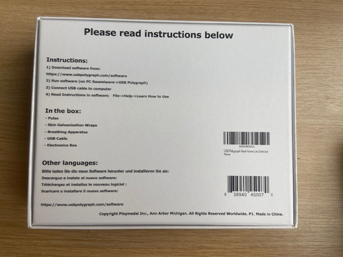 USB Polygraph - Home Lie Detector Machine  