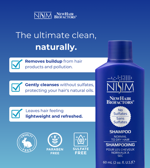 Nisim Deep Cleansing Shampoo - 60 ml - No Sulfates Nisim Deep Cleansing Shampoo - 60 ml - No Sulfates