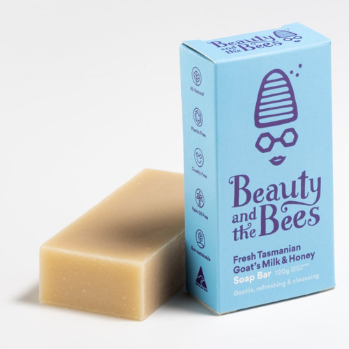 Beauty and the Bees Fresh Tasmanian Goats Milk Bar Soap Beauty and the Bees Fresh Tasmanian Goats Milk Bar Soap