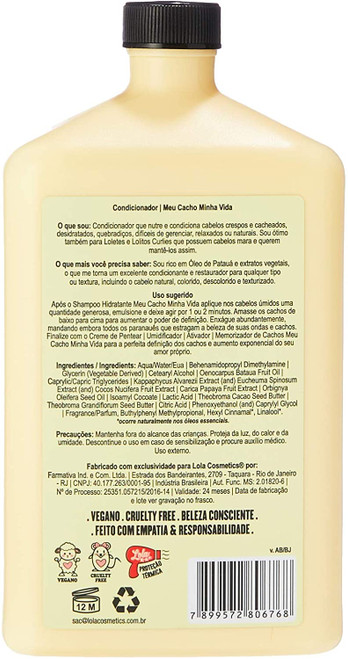 Lola Brazil Curly Hair Shampoo Haircare Products  Meu Cacho Minha Vida 