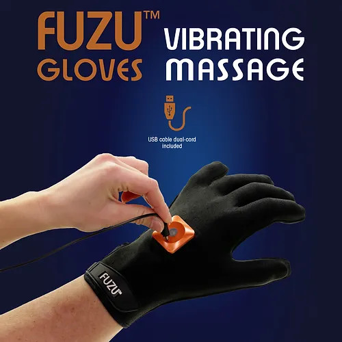 FUZU™ GLOVE - VIBRATING MASSAGE GLOVE - Left Hand Medium