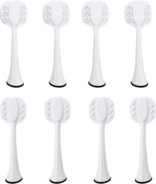Sonicare Compatible Tongue Cleaner Scraper Replacement Heads 8 Pack