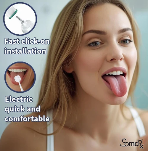 Sonicare Compatible Tongue Cleaner Scraper Replacement Heads 8 Pack