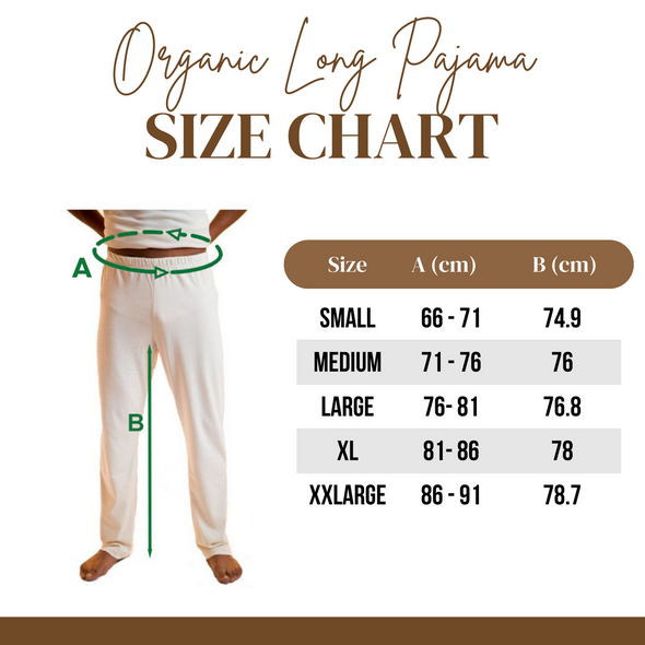 Body4Real Organic Cotton Mens Pyjama Bottoms - Vegan & Hypoallergenic