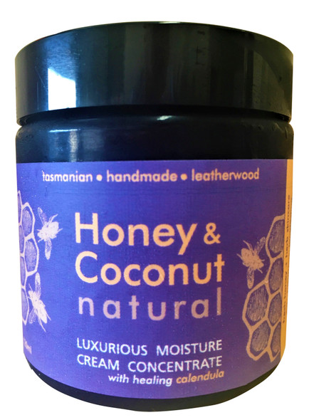 Beauty and the Bees Leatherwood Honey & Coconut LIGHT Moisture Cream -Sensitive Skin Marigold 120mL