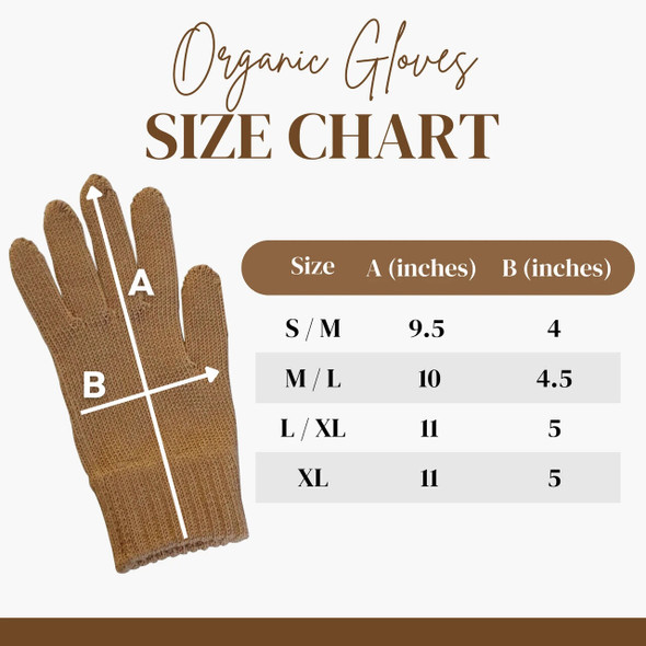 Body4real Organic Clothing 100%  Cotton Unisex Gloves