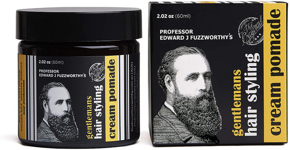 Professor Fuzzworthy's Gentlemans Hair & Beard Styling Pomade - Leave in Conditioner All Natural Men's Grooming with Leatherwood Honey & Essential Plant Oils | Handmade on Tasmania Australia 60ml