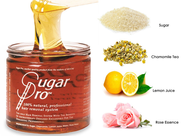 MOOM Certified Organic Sugar Pro Wax Waxing Jar 12oz
