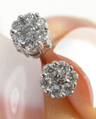 0.25ct Diamond Flower Earrings