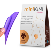 Pubic Hair Dye Colour MiniKini Permanent Gel Colouring Kit 30 mL + Va j-j Visor Womens Intimate Area Shield Cover for Hair Removal (Colour Vary) LATEX and Silicone FREE