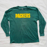 Camiseta Green Bay Packers Favre Manga Larga · Talla XL
