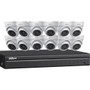 16Ch NVR + 12 4MP Mini Eyeball Cameras