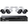 8-Ch 4K HD 1TB DVR w/Four 4K Bullet Security Cameras