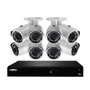 4K Ultra HD 16-Ch NVR 3TB & (8) HD Bullet Security Cams