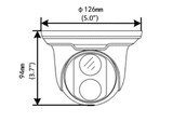 2MP IP TURRET 2.8MM 30M IR