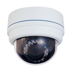2MP Outdoor IR-50' Range - 2.8-12mm Varifocal Network Dome Camera + PoE