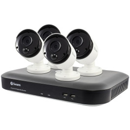 4K 8-Ch 2TB DVR Four 4K Cameras & Google Assistant