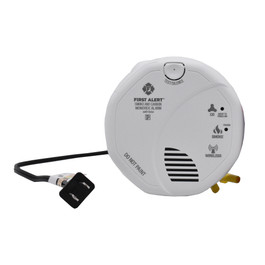 Dual WiFi Wired Smoke Detector Camera with Night Vision