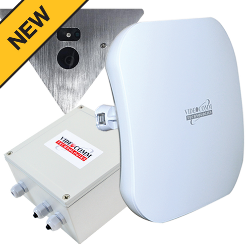 5.8GHz Digital Wireless AHD 1080p Corner Mount Elevator Camera System, Range 200 Floors
