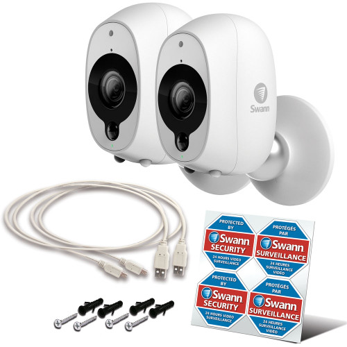Swann 1080p Full HD Battery-Powered Wire-Free Camera (2 pk)