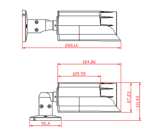 5MP BULLET LONG RANGE IR 3.3-12MM Varifocal Lens