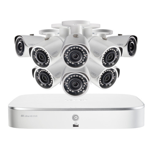 4K Ultra HD 8-Ch 2TB NVR w/8 5MP Bullet Cameras