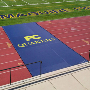 ArmorMesh Track Covers protect your track from cleats and heavy traffic