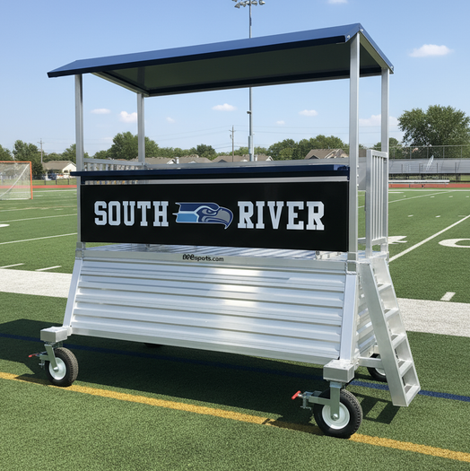 DONKEY-2 Portable 4' Elevated Press Box with Storage