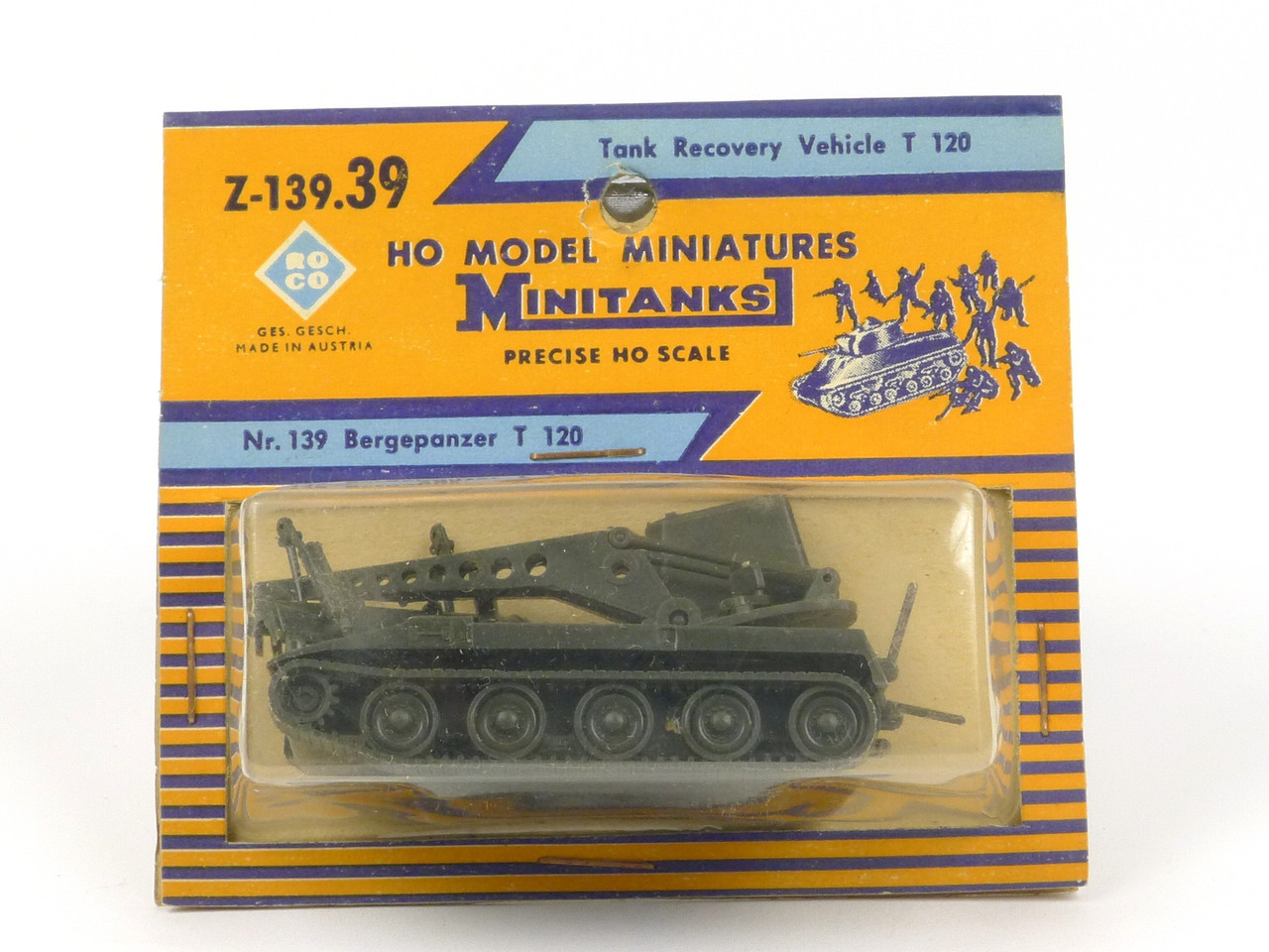 Roco HO Model Minitures Minitanks Z-139 T120 Tank Recovery Vehicle