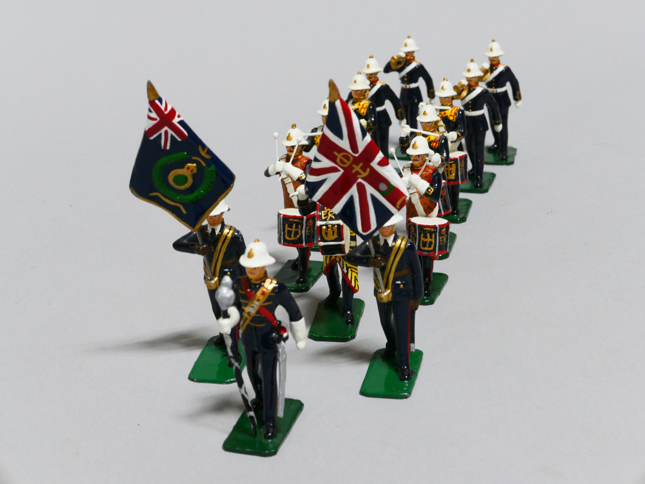 Soldats De Plomb GOOD SOLDIERS - Royal Marines Band - 12 Pièces En Boîte - Angleterre