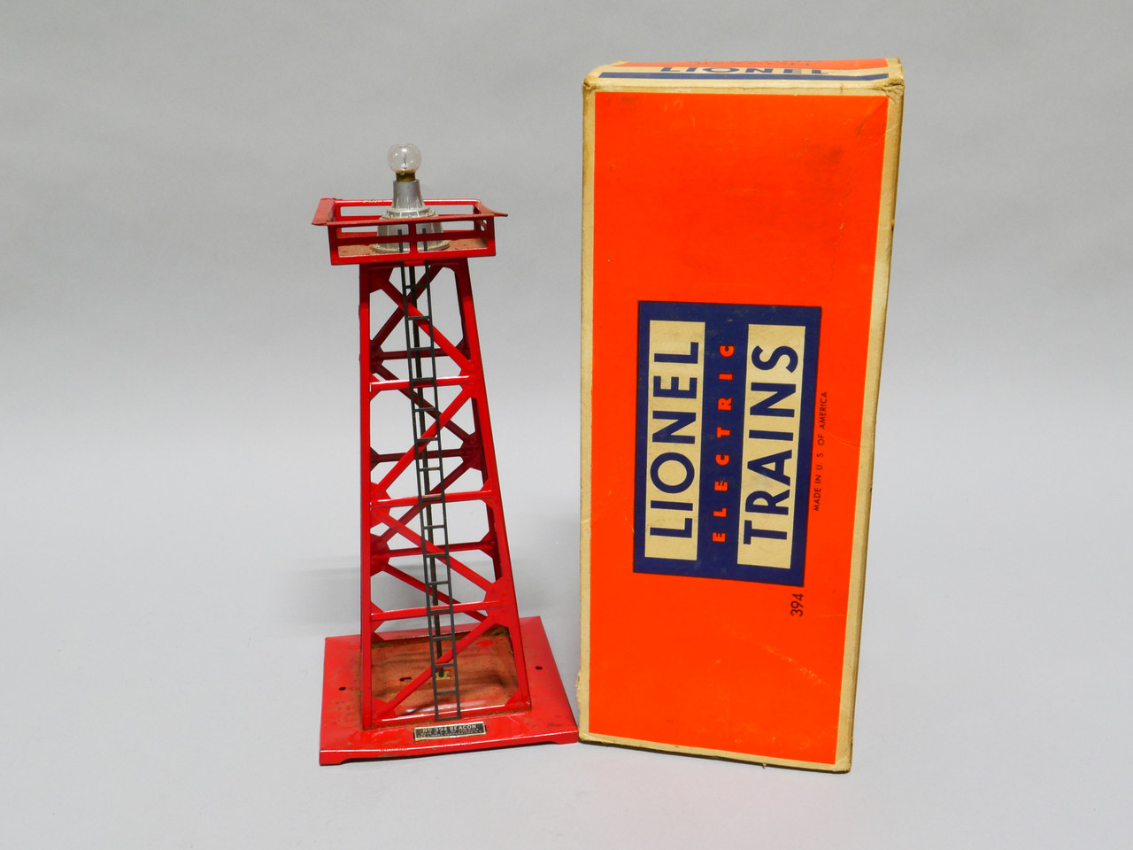 Lionel Trains Vintage 394 Rotating Beacon Original Box