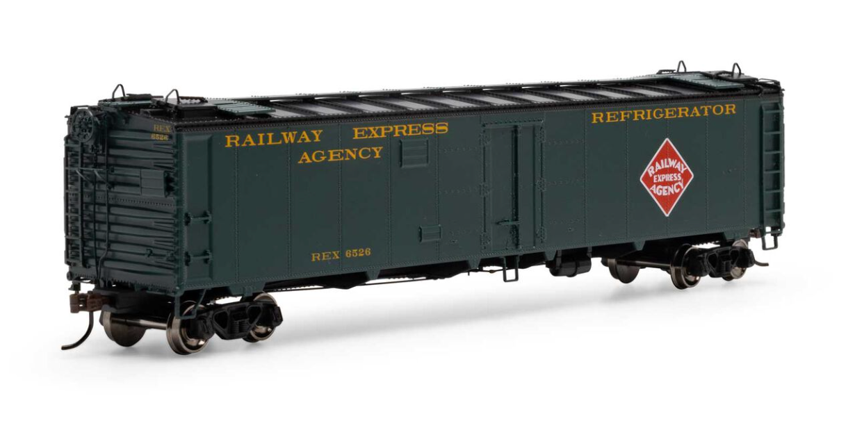 INTERCONTINENTAL EXPRESS トレーラー A-1 約８６cm Athearn 50029 Railway Express Agency 50' Ice Bunker Reefer 6526