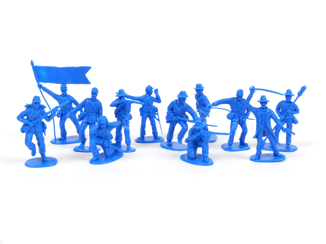 TATS 54mm Plastic Conf. Army Figures Artillery Toy Soldiers