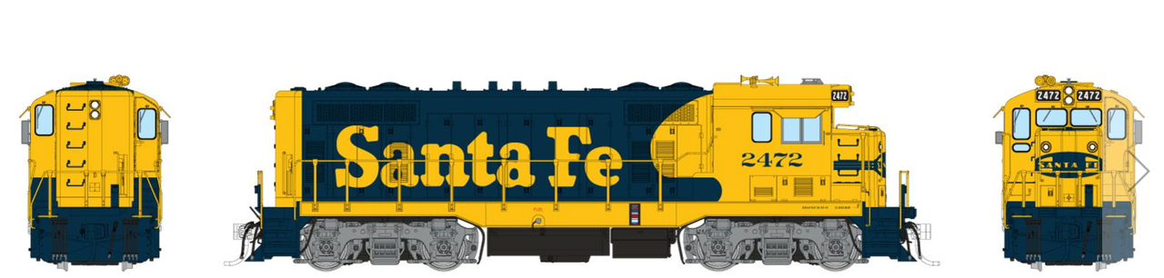 Rapido HO Locomotive #070117 ATSF CF7 w/Round Cab DC/Silent AT&SF ...