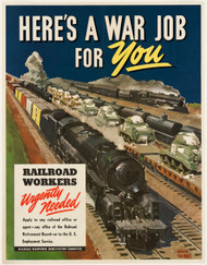 ​Military Trains Loaded for War - 1940's American Railroads in WW2