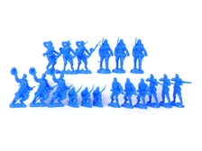 TATS The Marx-Man 54mm Fighting Feds Plastic Toy Soldiers Blue