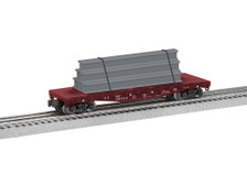 Lionel O #2143011 Santa Fe Flatcar w/Stakes #90410