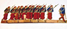 Pellerin Epinal Paper Cardboard Soldiers Zouaves charging with officer