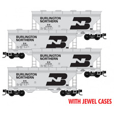 Micro-trains N Scale 983 00 826 BNSF 3-Bay Covered Hopper 8 Pack
