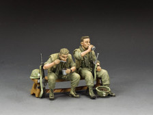 King & Country Toy Soldiers VN173 "Eating & Drinking" 1/30 Vietnam Metal Toy Soldier