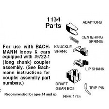 Micro-Trains 00133031 Bachmann Long Coupler Conversion 1134 2 pr