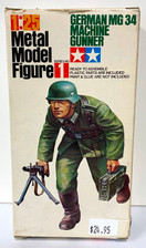 Tamiya German MG 34 Machine Gunner 1:25 Metal Model Figure Series 1