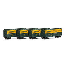 Athearn ATH75994 HO 40' Stock CarChicago & North Western 4 Pack