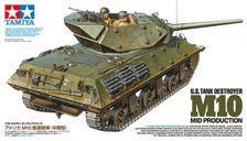 Tamiya 35350 U.S. Tank Destroyer M10 Mid Prod 1/35 Scale Model Kit